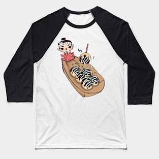 Kiss Me Takoyaki Baseball T-Shirt